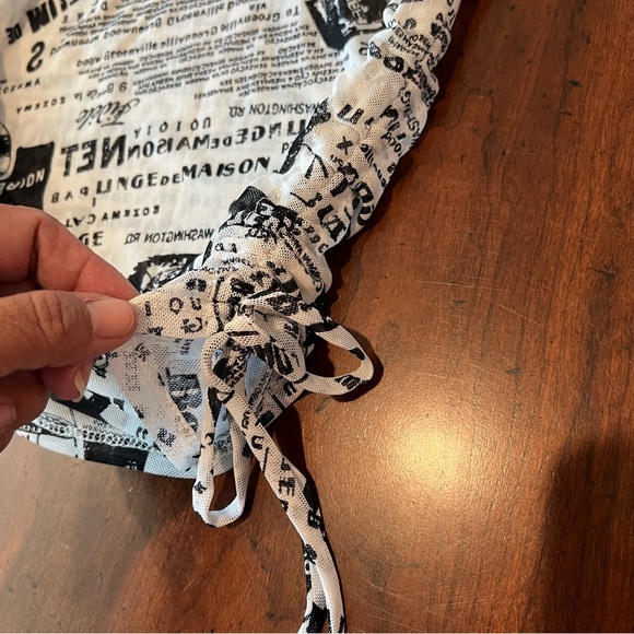 Rebellious Dreamer Sheer Ruched Top - Picture 2 of 3